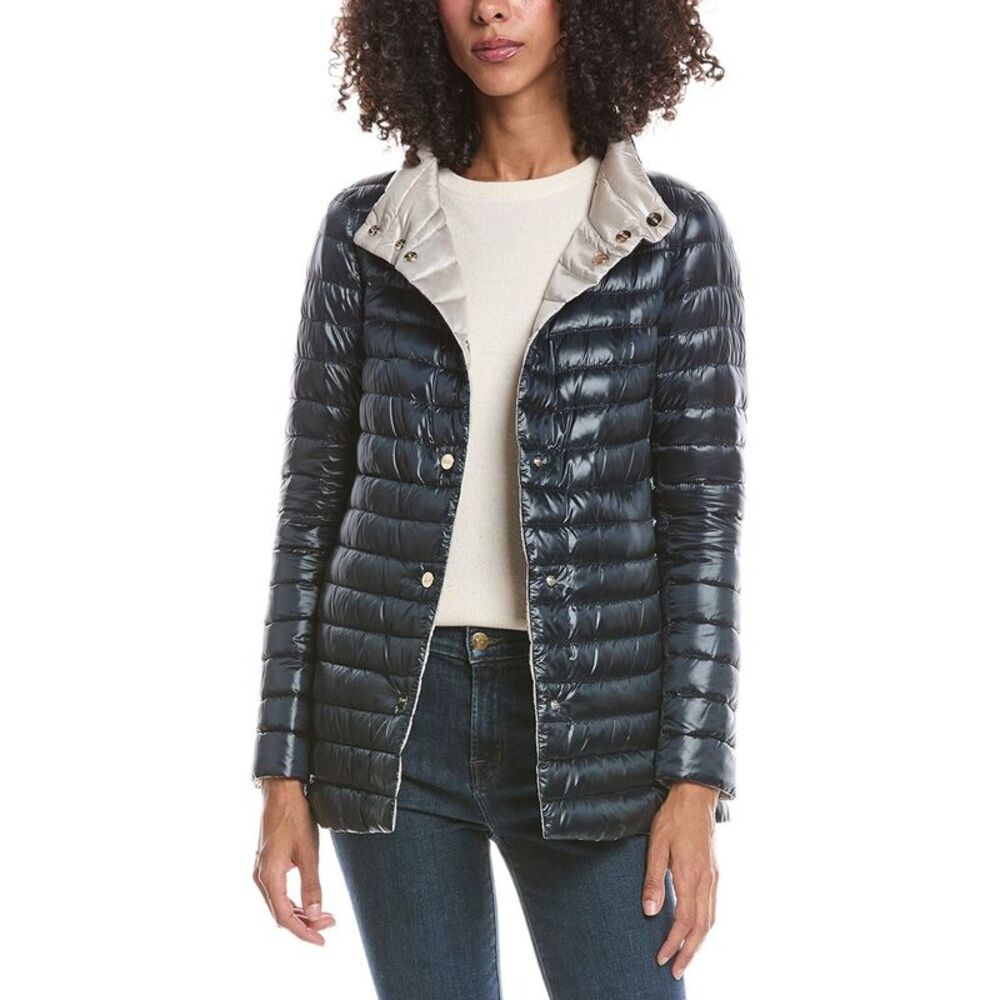 Herno Womens  Down Puffer Jacket, Gray